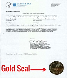 Falkland Islands Gold Apostille